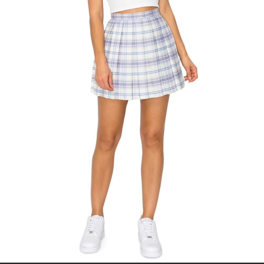 CALI 1850 Pleated Plaid Skirt 137